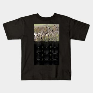 Wild Teasel • 2024 Year-at-a-glance Calendar Kids T-Shirt